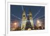 Christmas Market and Neo-Gothic Church of St. Ludmila, Mir Square, Prague, Czech Republic, Europe-Richard Nebesky-Framed Photographic Print