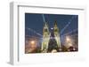 Christmas Market and Neo-Gothic Church of St. Ludmila, Mir Square, Prague, Czech Republic, Europe-Richard Nebesky-Framed Photographic Print