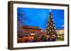 Christmas Market and the Biggest Christmas Tree in the World-Frank Fell-Framed Photographic Print