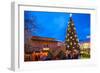 Christmas Market and the Biggest Christmas Tree in the World-Frank Fell-Framed Photographic Print