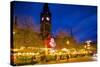 Christmas Market and Town Hall, Albert Square, Manchester, England, United Kingdom, Europe-Frank Fell-Stretched Canvas