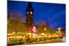 Christmas Market and Town Hall, Albert Square, Manchester, England, United Kingdom, Europe-Frank Fell-Mounted Photographic Print