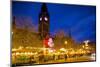 Christmas Market and Town Hall, Albert Square, Manchester, England, United Kingdom, Europe-Frank Fell-Mounted Photographic Print