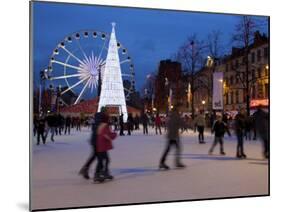 Christmas Market, Brussels, Belgium-Neil Farrin-Mounted Photographic Print