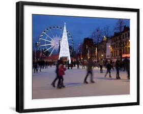 Christmas Market, Brussels, Belgium-Neil Farrin-Framed Photographic Print