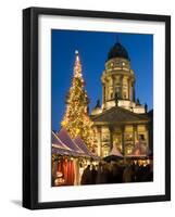 Christmas Market, Gendarmenmarkt, Berlin, Germany, Europe-Stuart Black-Framed Photographic Print