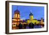 Christmas Market in Front of Charlottenburg Palace, Berlin, Germany, Europe-Miles Ertman-Framed Photographic Print