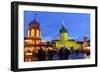 Christmas Market in Front of Charlottenburg Palace, Berlin, Germany, Europe-Miles Ertman-Framed Photographic Print