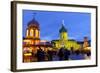 Christmas Market in Front of Charlottenburg Palace, Berlin, Germany, Europe-Miles Ertman-Framed Photographic Print