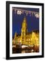 Christmas Market in Marienplatz and the New Town Hall, Munich, Bavaria, Germany, Europe-Miles Ertman-Framed Photographic Print