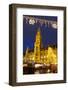 Christmas Market in Marienplatz and the New Town Hall, Munich, Bavaria, Germany, Europe-Miles Ertman-Framed Photographic Print