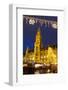 Christmas Market in Marienplatz and the New Town Hall, Munich, Bavaria, Germany, Europe-Miles Ertman-Framed Photographic Print