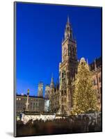 Christmas market in Marienplatz, Munich, Bavaria, Germany.-Martin Zwick-Mounted Photographic Print