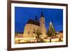 Christmas Market in Neupfarrplatz, Regensburg, Bavaria, Germany, Europe-Miles Ertman-Framed Photographic Print
