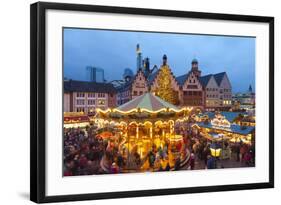 Christmas Market in Romerberg, Frankfurt, Germany, Europe-Miles Ertman-Framed Photographic Print