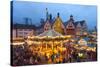 Christmas Market in Romerberg, Frankfurt, Germany, Europe-Miles Ertman-Stretched Canvas