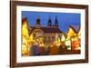 Christmas Market in the Altermarkt with the Baroque Town Hall in the Background-Miles Ertman-Framed Photographic Print