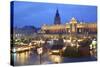 Christmas Market, Krakow, Poland, Europe-Neil Farrin-Stretched Canvas