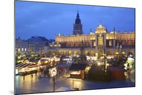 Christmas Market, Krakow, Poland, Europe-Neil Farrin-Mounted Photographic Print