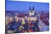 Christmas Market, Old Town Square, Prague, Czech Republic-Jon Arnold-Stretched Canvas