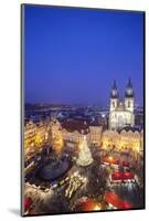 Christmas Market, Old Town Square, Prague, Czech Republic-Jon Arnold-Mounted Photographic Print