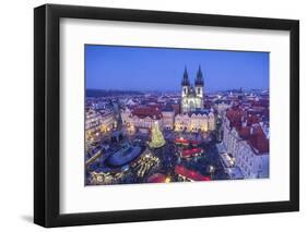Christmas Market, Old Town Square, Prague, Czech Republic-Jon Arnold-Framed Photographic Print