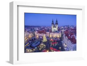 Christmas Market, Old Town Square, Prague, Czech Republic-Jon Arnold-Framed Photographic Print