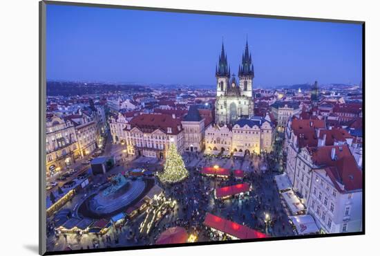Christmas Market, Old Town Square, Prague, Czech Republic-Jon Arnold-Mounted Photographic Print