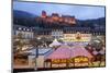 Christmas market on the Karl's square in Heidelberg, Baden-Württemberg, Germany-Jan Christopher Becke-Mounted Photographic Print