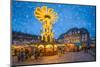Christmas market on the marketplace in Heidelberg, Baden-Württemberg, Germany-Jan Christopher Becke-Mounted Photographic Print