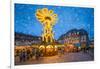 Christmas market on the marketplace in Heidelberg, Baden-Württemberg, Germany-Jan Christopher Becke-Framed Photographic Print