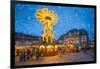 Christmas market on the marketplace in Heidelberg, Baden-Württemberg, Germany-Jan Christopher Becke-Framed Photographic Print