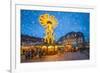 Christmas market on the marketplace in Heidelberg, Baden-Württemberg, Germany-Jan Christopher Becke-Framed Photographic Print