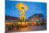 Christmas market on the marketplace in Heidelberg, Baden-Württemberg, Germany-Jan Christopher Becke-Mounted Photographic Print