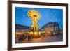 Christmas market on the marketplace in Heidelberg, Baden-Württemberg, Germany-Jan Christopher Becke-Framed Photographic Print