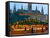 Christmas Market on the Town Hall Square, Vienna, Austria-Miva Stock-Framed Stretched Canvas