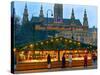 Christmas Market on the Town Hall Square, Vienna, Austria-Miva Stock-Stretched Canvas