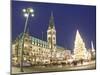 Christmas Market, Rathaus, Hamburg, State of Hamburg, Germany-Jon Arnold-Mounted Photographic Print