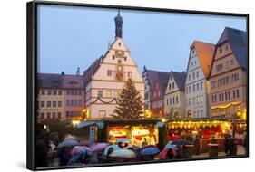 Christmas Market, Rothenburg Ob Der Tauber, Bavaria, Germany, Europe-Miles Ertman-Framed Photographic Print