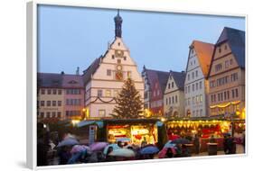 Christmas Market, Rothenburg Ob Der Tauber, Bavaria, Germany, Europe-Miles Ertman-Framed Photographic Print