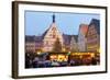 Christmas Market, Rothenburg Ob Der Tauber, Bavaria, Germany, Europe-Miles Ertman-Framed Photographic Print