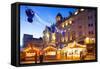 Christmas Market, Sheffield, South Yorkshire, Yorkshire, England, United Kingdom, Europe-Frank Fell-Framed Stretched Canvas