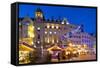 Christmas Market, Sheffield, South Yorkshire, Yorkshire, England, United Kingdom, Europe-Frank Fell-Framed Stretched Canvas