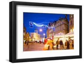 Christmas Market, Sheffield, South Yorkshire, Yorkshire, England, United Kingdom, Europe-Frank Fell-Framed Photographic Print