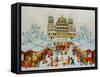 Christmas Market-Christian Kaempf-Framed Stretched Canvas