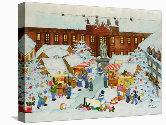 Christmas Market-Christian Kaempf-Stretched Canvas