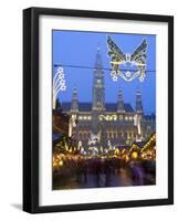 Christmas Markets, Rathaus (Town Hall), Vienna, Austria-Doug Pearson-Framed Photographic Print