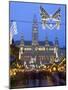 Christmas Markets, Rathaus (Town Hall), Vienna, Austria-Doug Pearson-Mounted Photographic Print