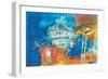 Christmas Merry-Go-Round (Mixed Media)-Ann Oram-Framed Giclee Print