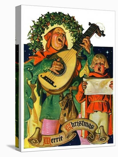 "Christmas Minstrels,"December 21, 1929-Joseph Christian Leyendecker-Stretched Canvas